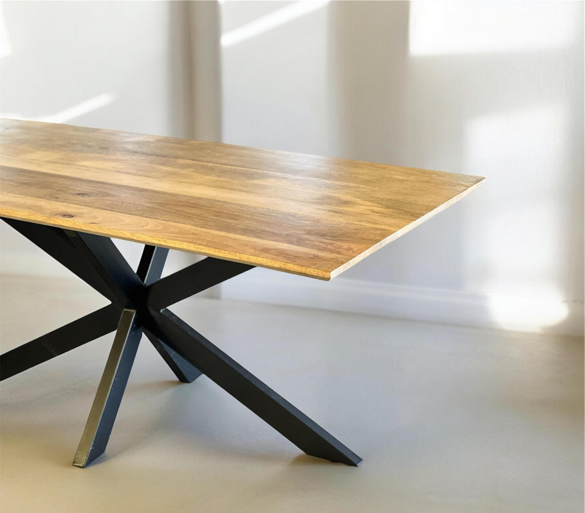 ESSTISCH LAAR 200/100 m. Matrix - Schwarz/Braun, Holz (200/100/73cm) - Sedex