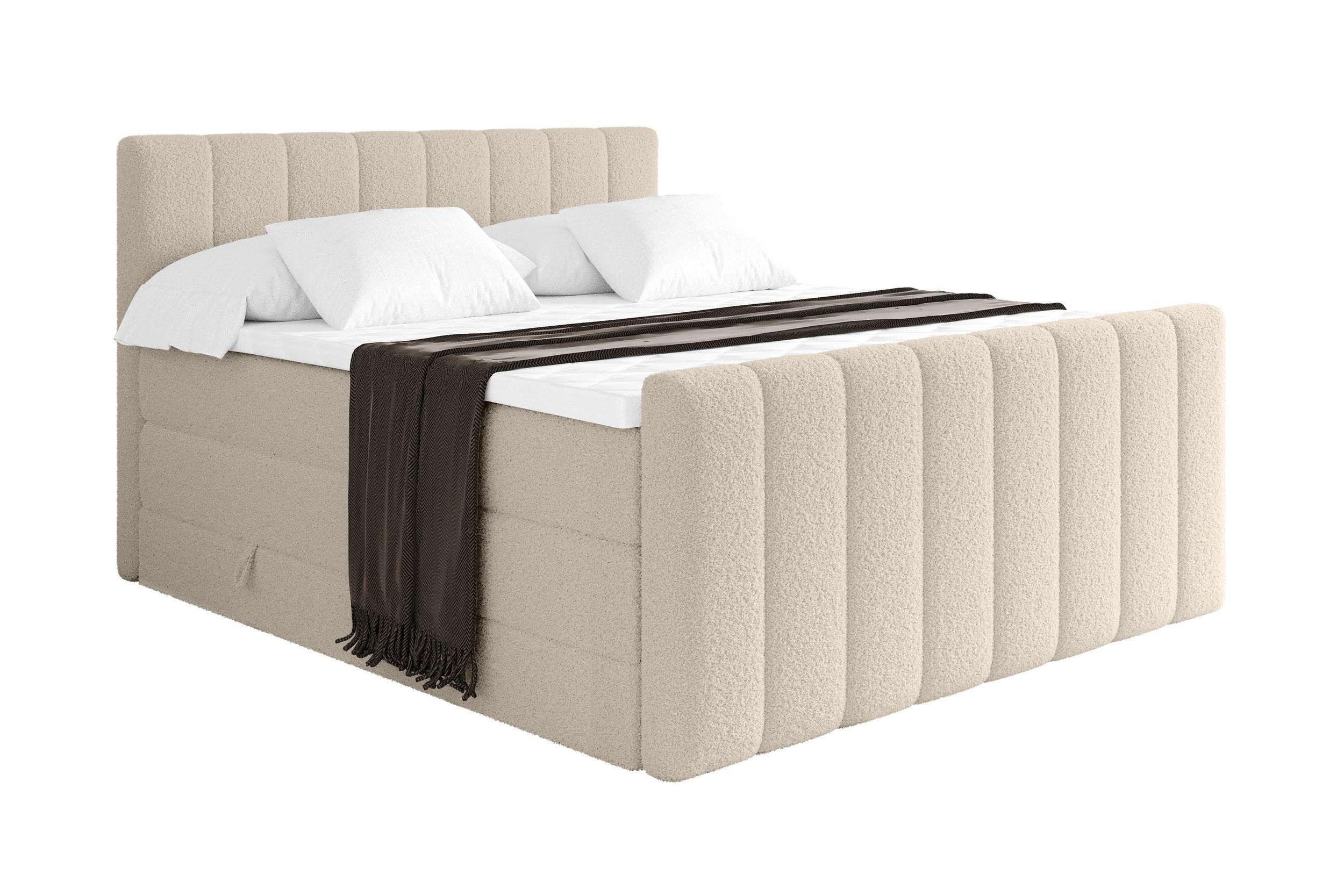 Altdecor Boxspringbett Cappuccino 200x200 cm