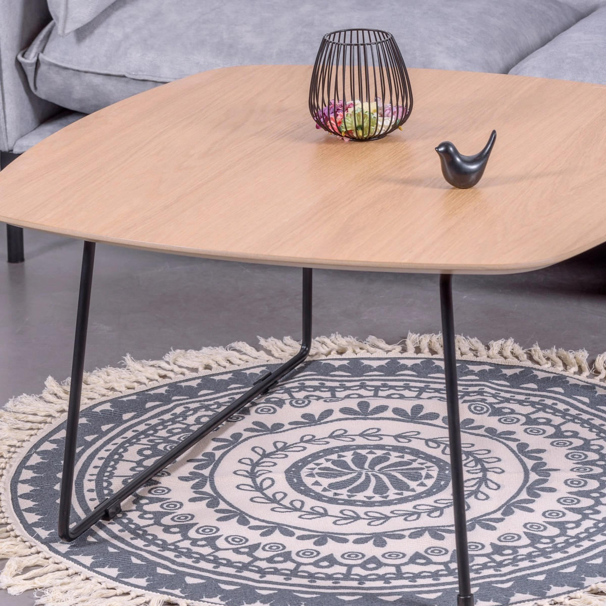 COUCHTISCH Quadratisch Eichefarben 50/70/41 cm - Eichefarben, Holz (50/70/41cm) - Nest Dream