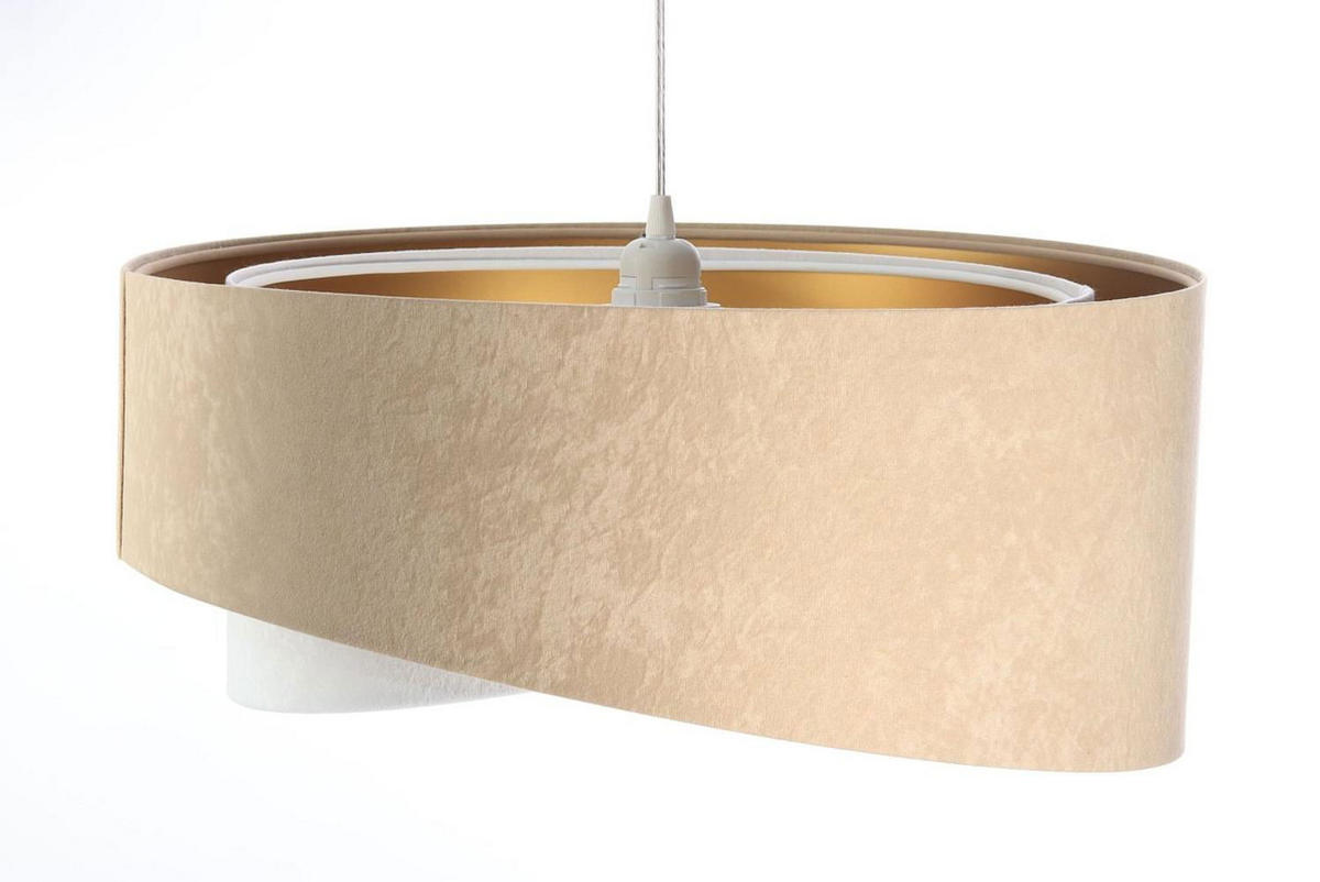 HÄNGELEUCHTE Gold 50/23 cm - Goldfarben, Kunststoff (50/1/23cm) - ONZENO
