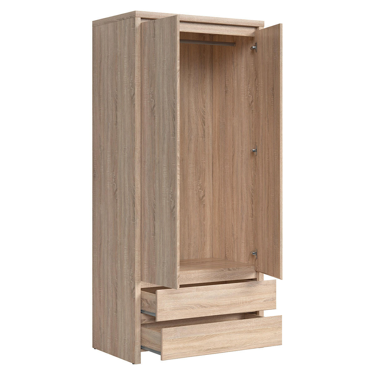 SCHRANK 2 Türen Soren Holz - Braun, Holzwerkstoff (90/200.5/55.5cm) - Petits-meubles