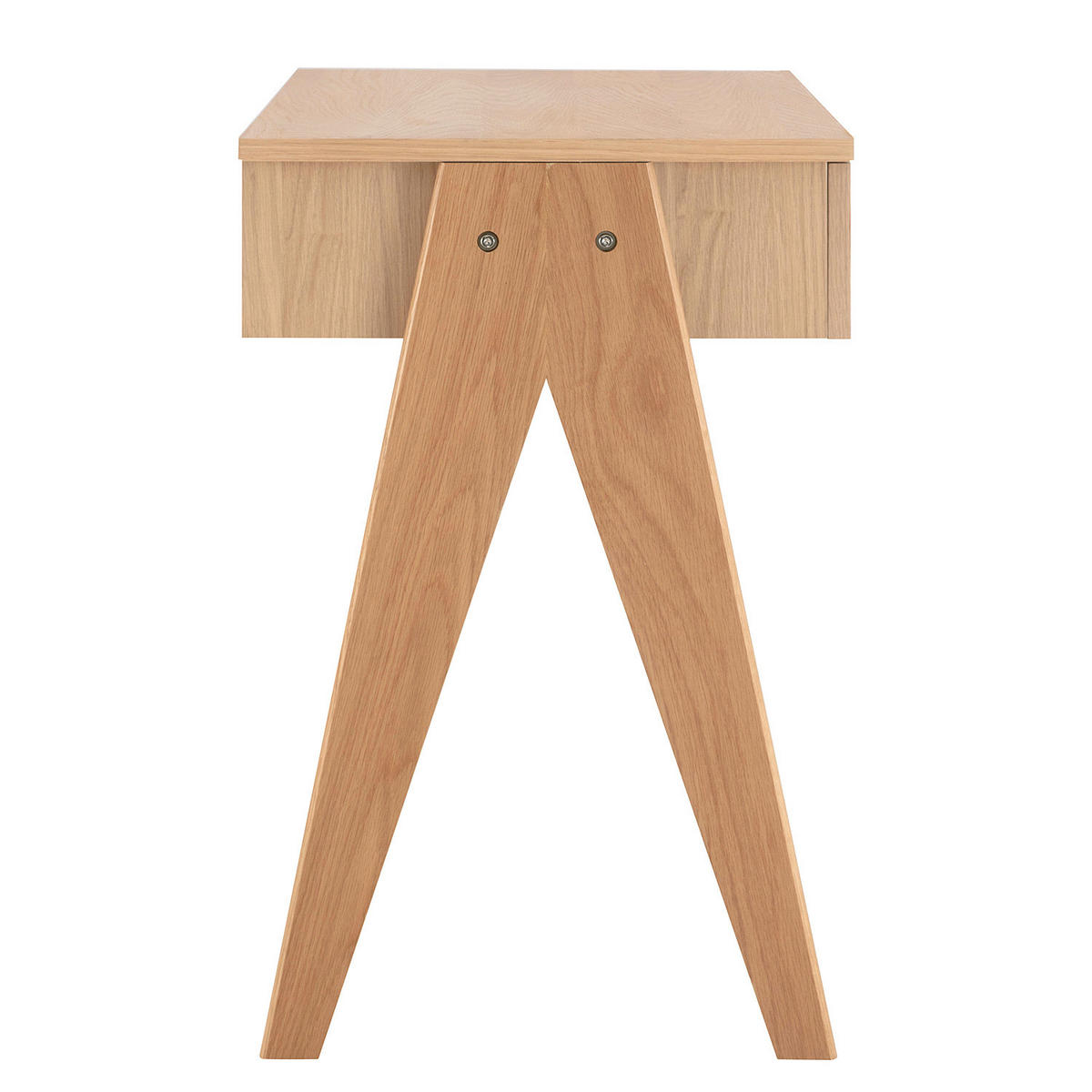 SCHREIBTISCH - Braun, Naturmaterialien/Holz (50/90/76cm) - home24