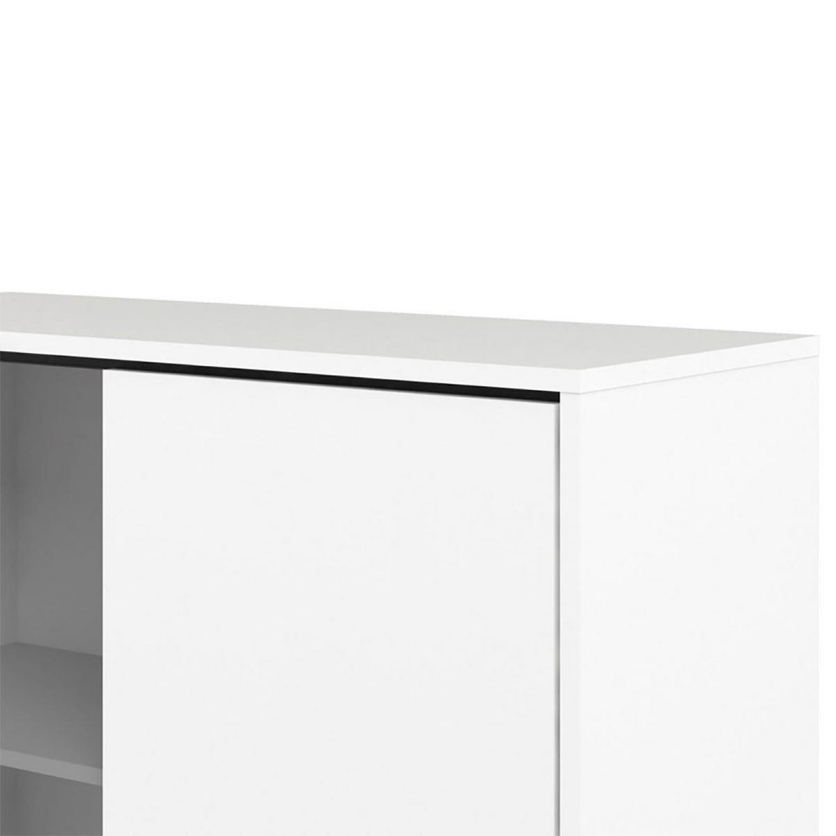 VITRINE Rye Weiß 102/40/162 cm - Weiß, Holzwerkstoff (102/162/40cm) - ebuy24