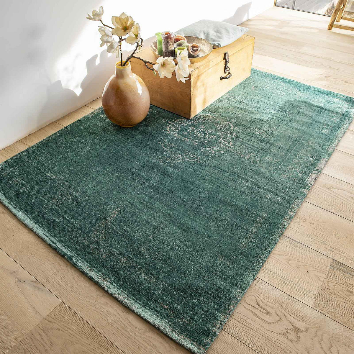 TEPPICH In-/Outdoor Flachgewebe STONY Grün 240 x 340 cm - Grün, Textil (240/340cm) - Novatrend