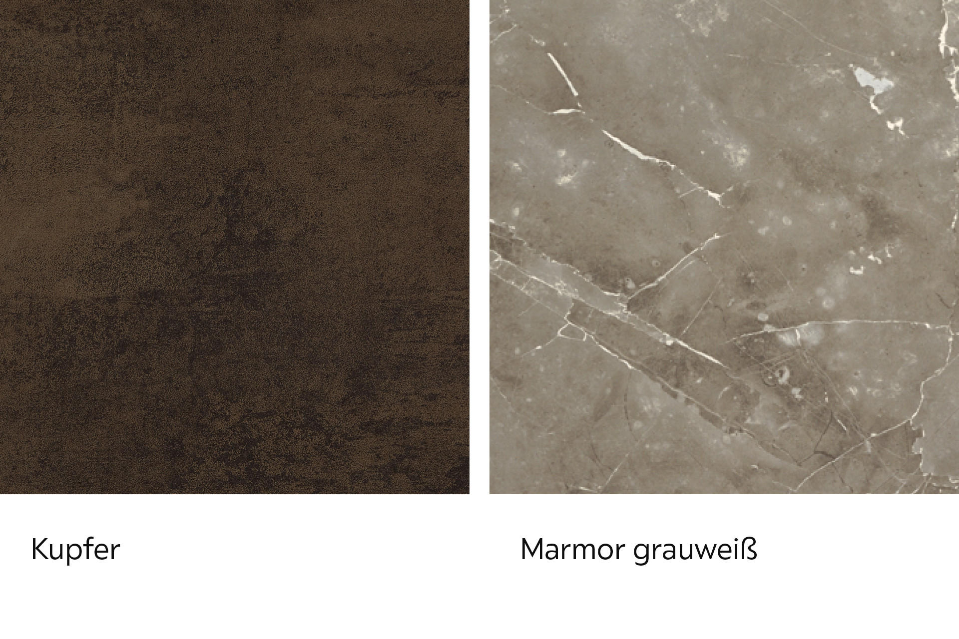 Arbeitsplatten Kupfer und Mamor