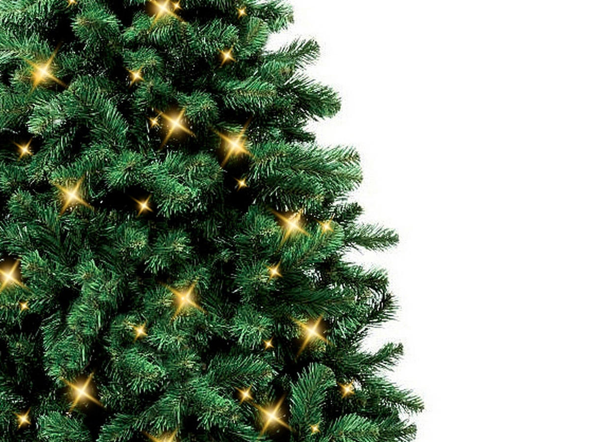 LAALU WEIHNACHTSBAUM künstlich e grüne Tanne Narnia 210 cm mit SMART LED LIGHTING mit Ständer - Grün, Kunststoff (210cm) - LAALU