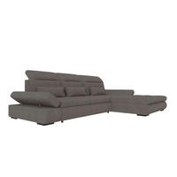 ECKSOFA Toscana Plus Velours inkl. Schlaffunktion - Grau, Textil (300/179cm) - 99rooms
