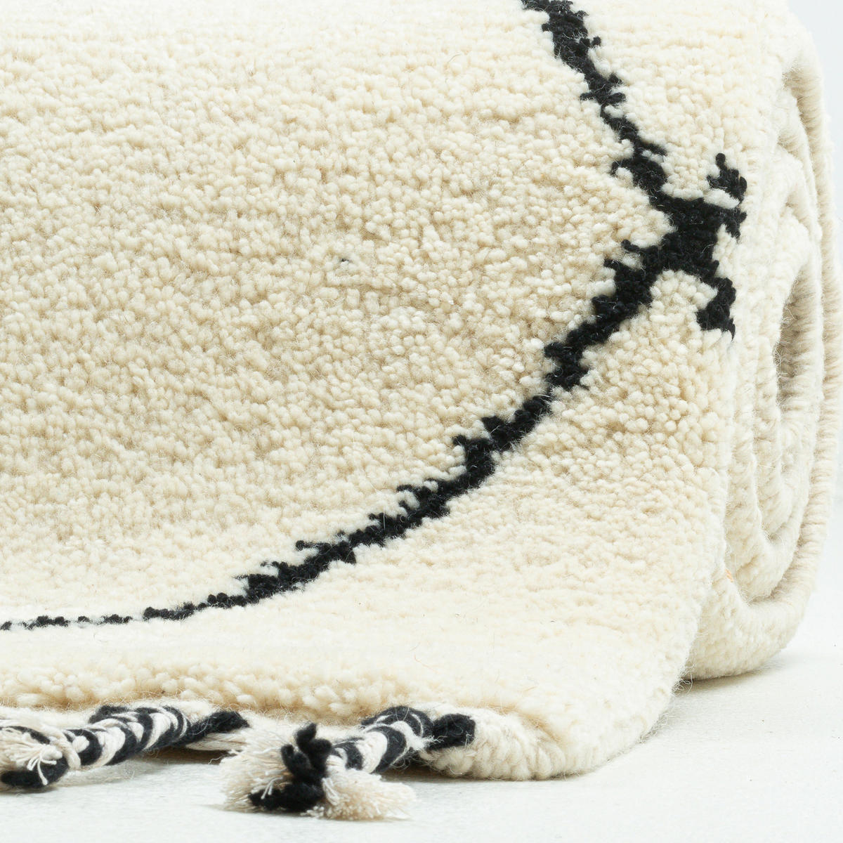 BERBERTEPPICH Marmoucha 170x240 cm - Schwarz, Textil (170/240cm) - THEKO