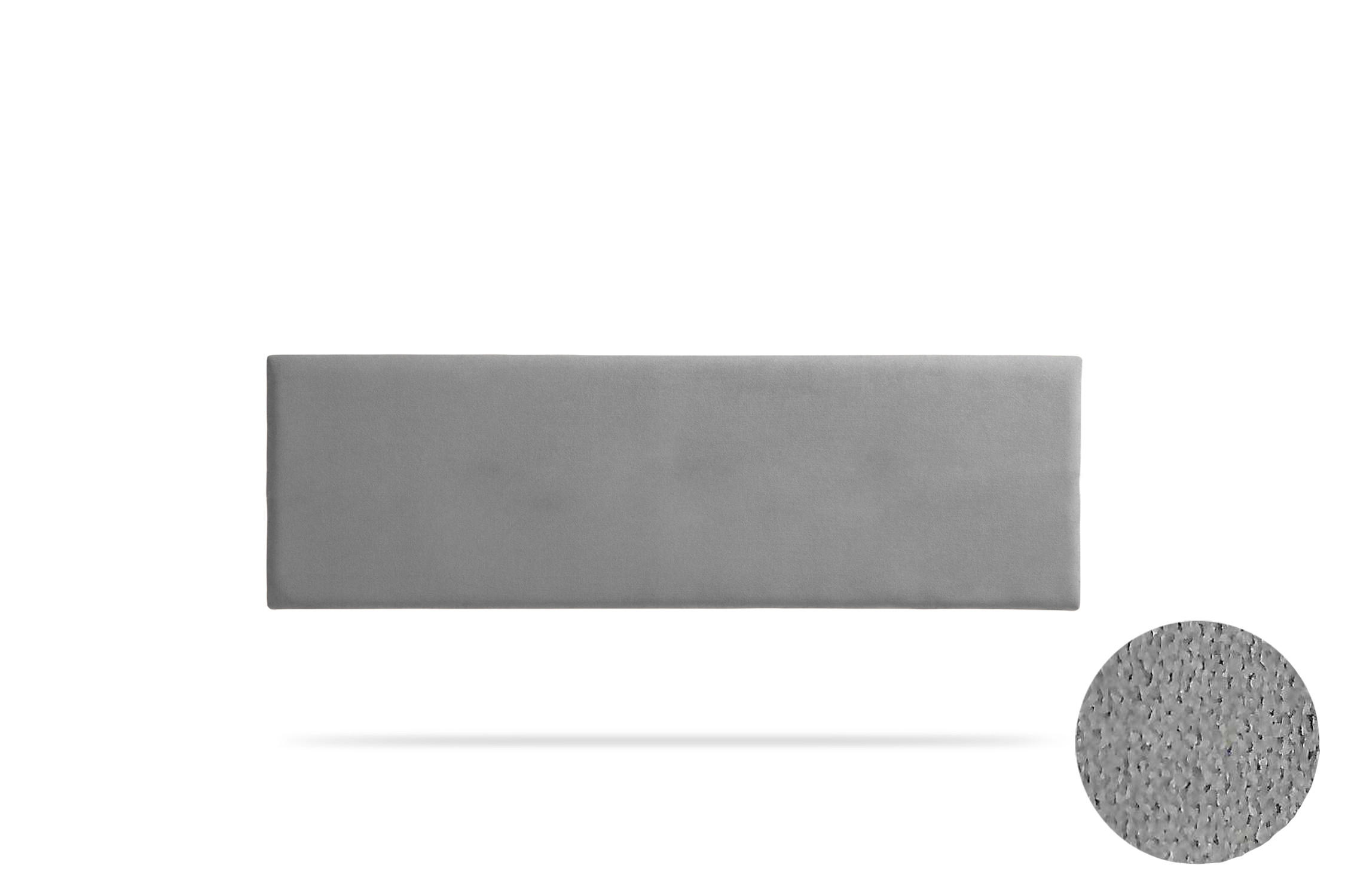 KOPFTEIL gepolstert NOVA Aqualine 100x50x5 cm - Hellgrau - Moonia - Hellgrau, Holz (100/5/50cm)