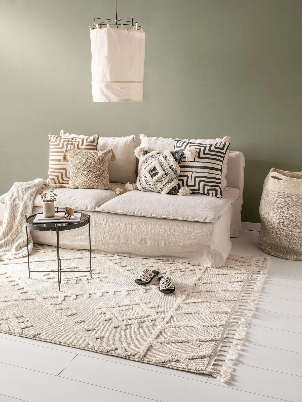 TEPIH Oyo krem boje 120x180 cm - krem, tekstil/prirodni materijali (120/180cm) - benuta Pop