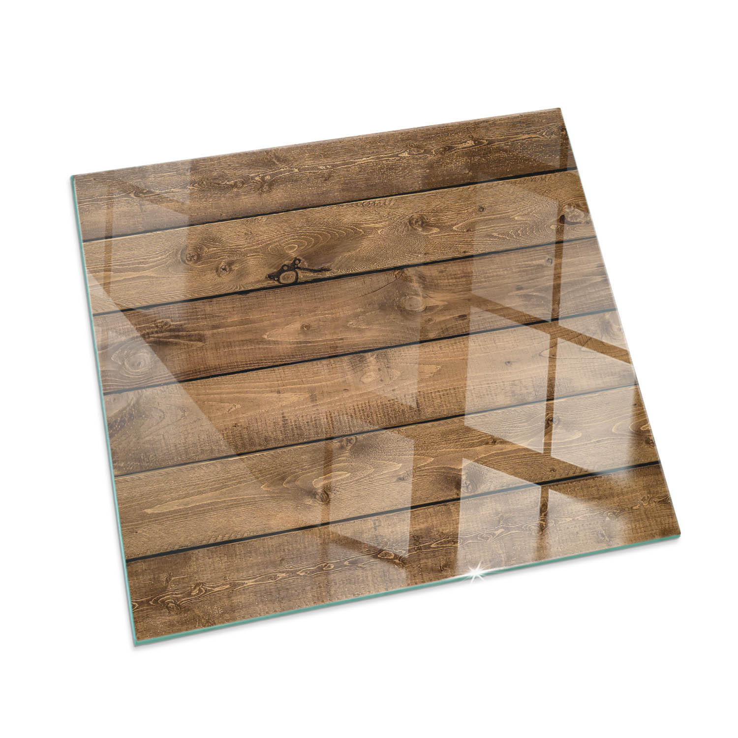 ArtPrintCave Glasplatte Braun 60x60x0.4 cm