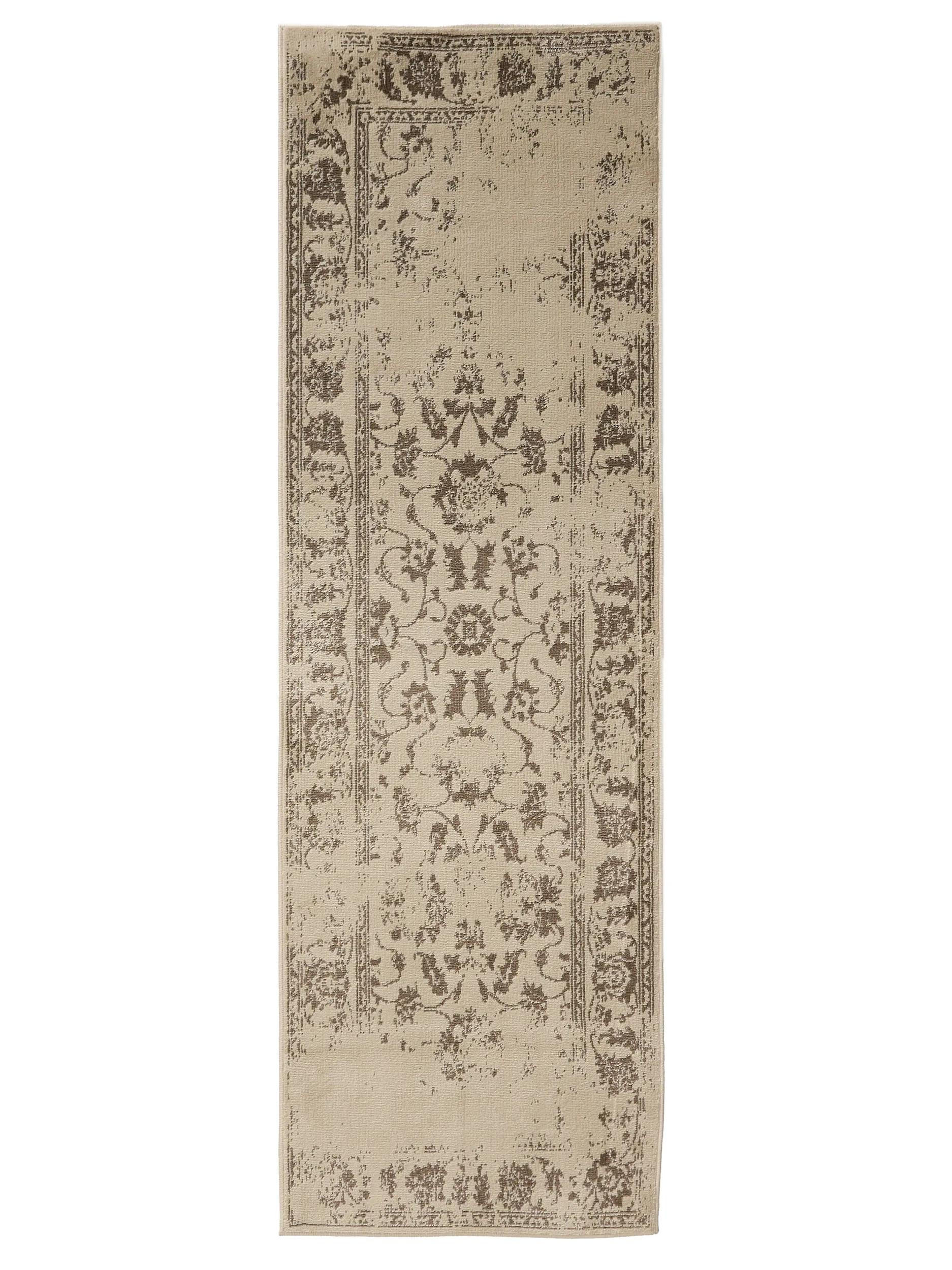 PREPROGA Suki krem/rjava 80x240 cm - rjava/krem, umetna masa (80/240cm) - benuta