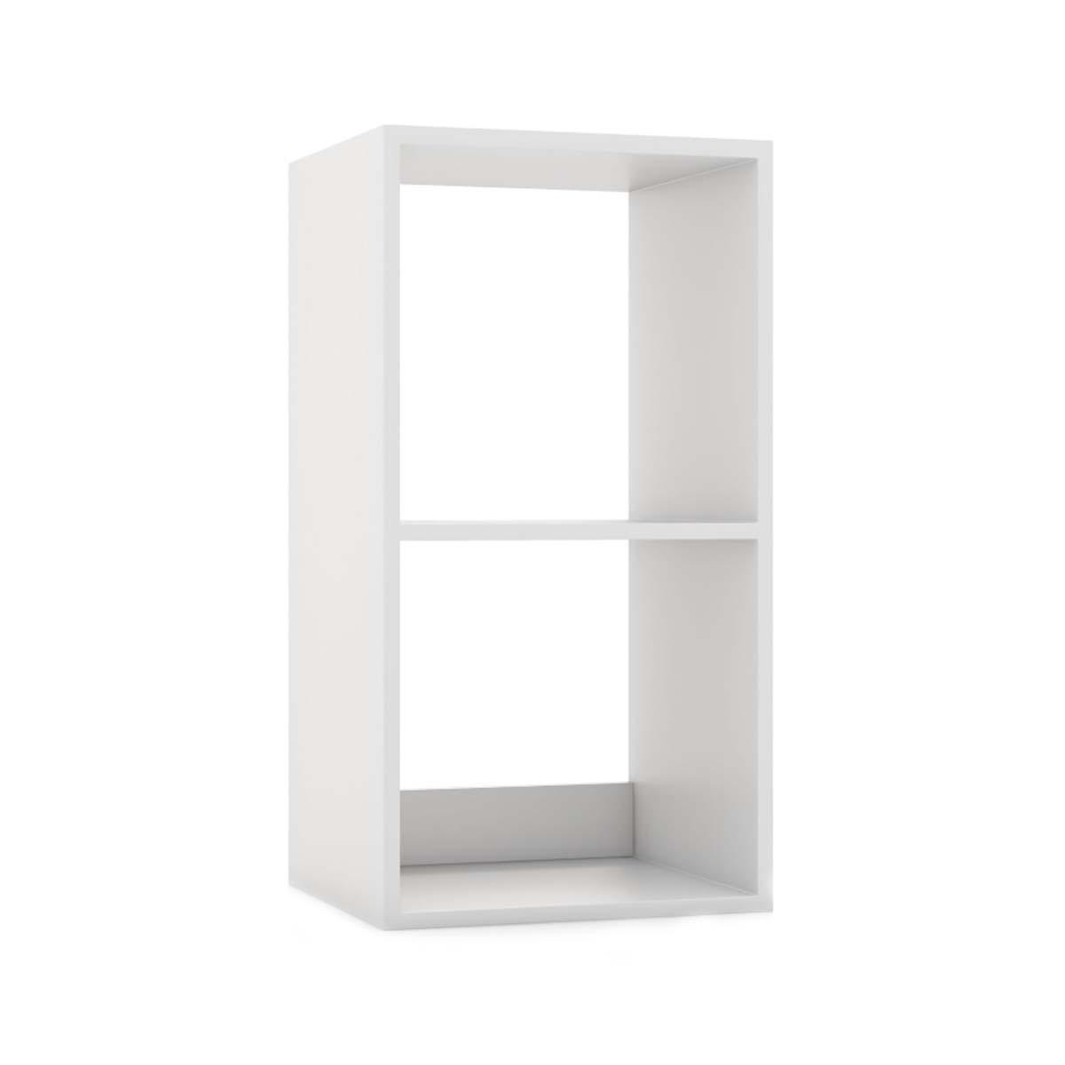 KNIŽNICA Biela - biela, drevo (33/70/35cm) - COSTWAY