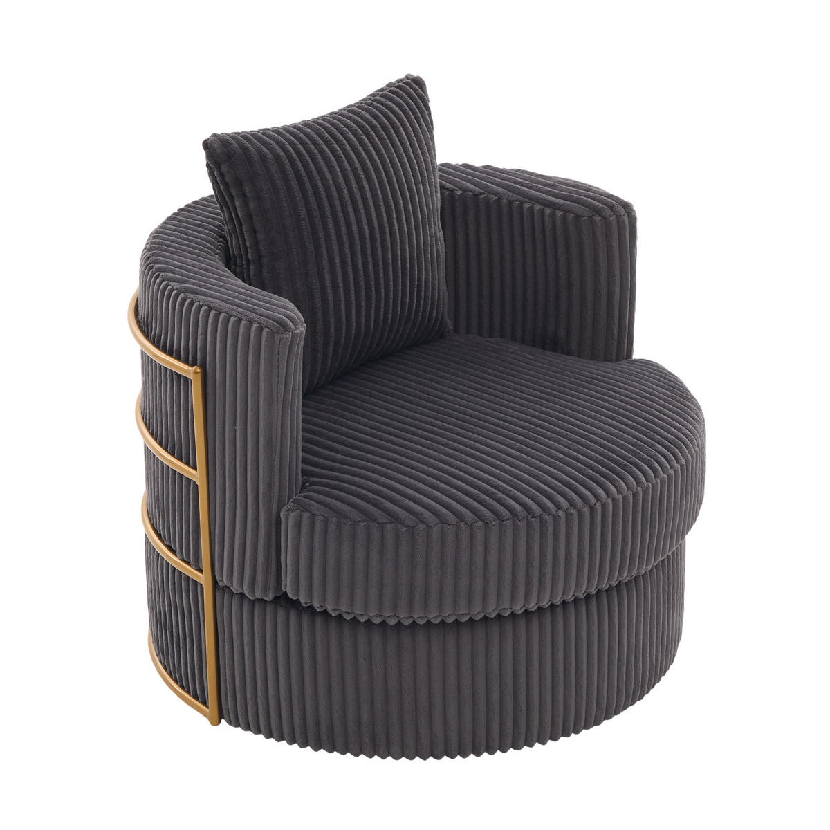 SESSEL DE-33906 360° drehbar mit Stauraum Grau - Grau, Metall (76/78/79cm) - ComfortXL