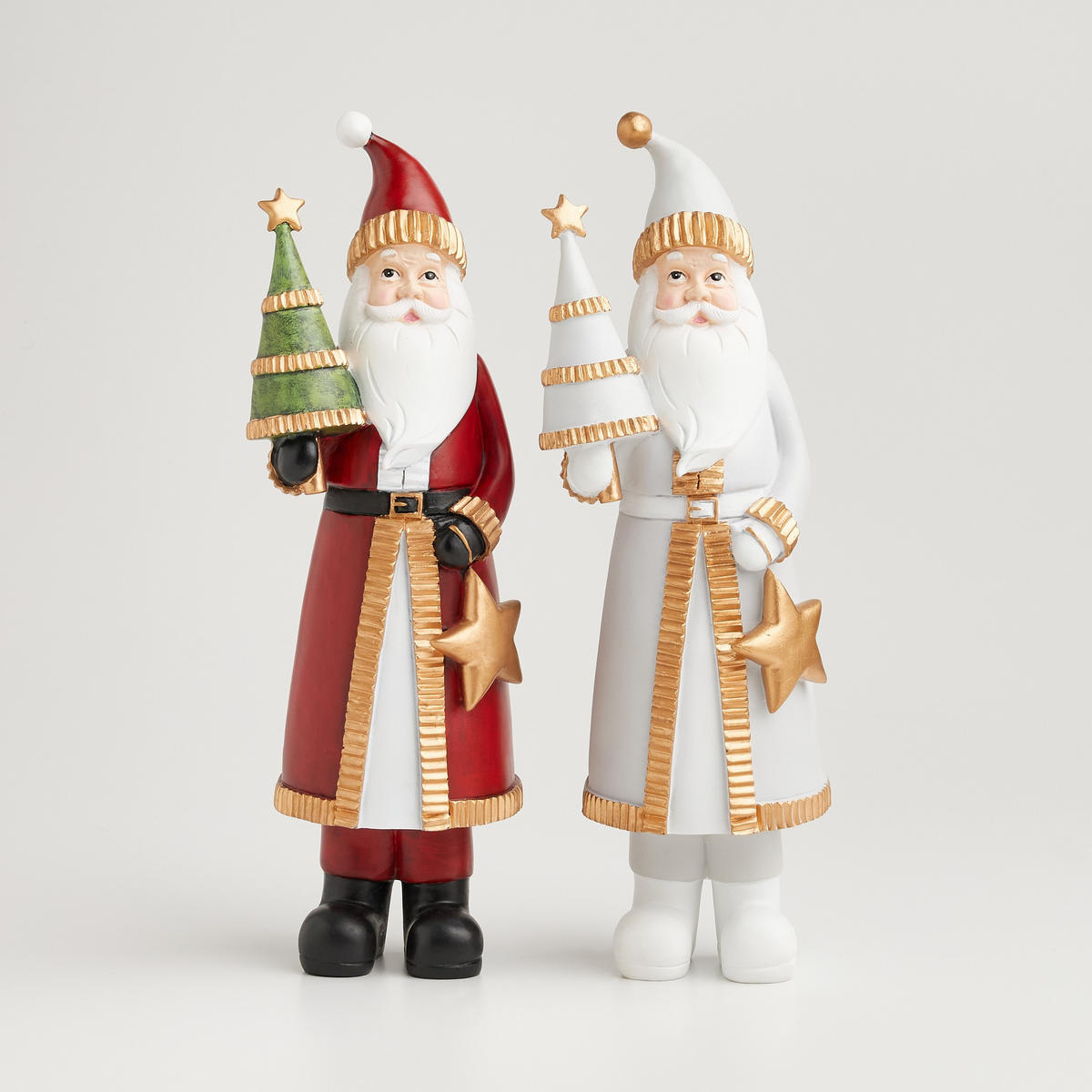 FIGURINE Mikulas - Hellgrau, Kunststoff (12/38/14cm) - home&you
