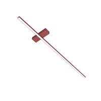 LED-DECKENLEUCHTE Splint L100 - Rot, Metall (2/100/2cm) - Lumicom