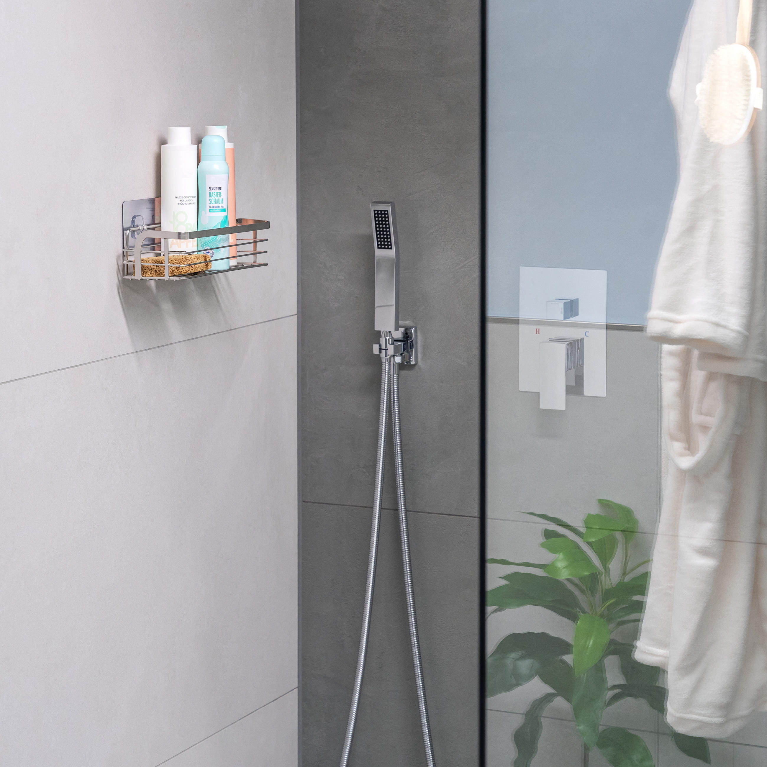 ABLAGEKORB, silber - Edelstahlfarben, Metall (25.5/6.5/10cm) - bremermann