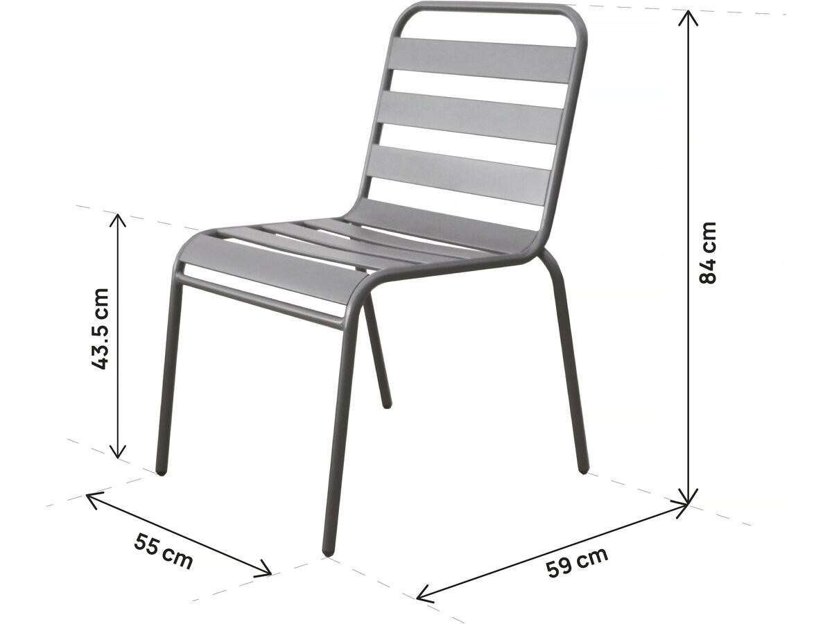 GARTENSESSEL bilbao Taupe - Taupe, Metall (55/84/59cm) - Habitat Garten
