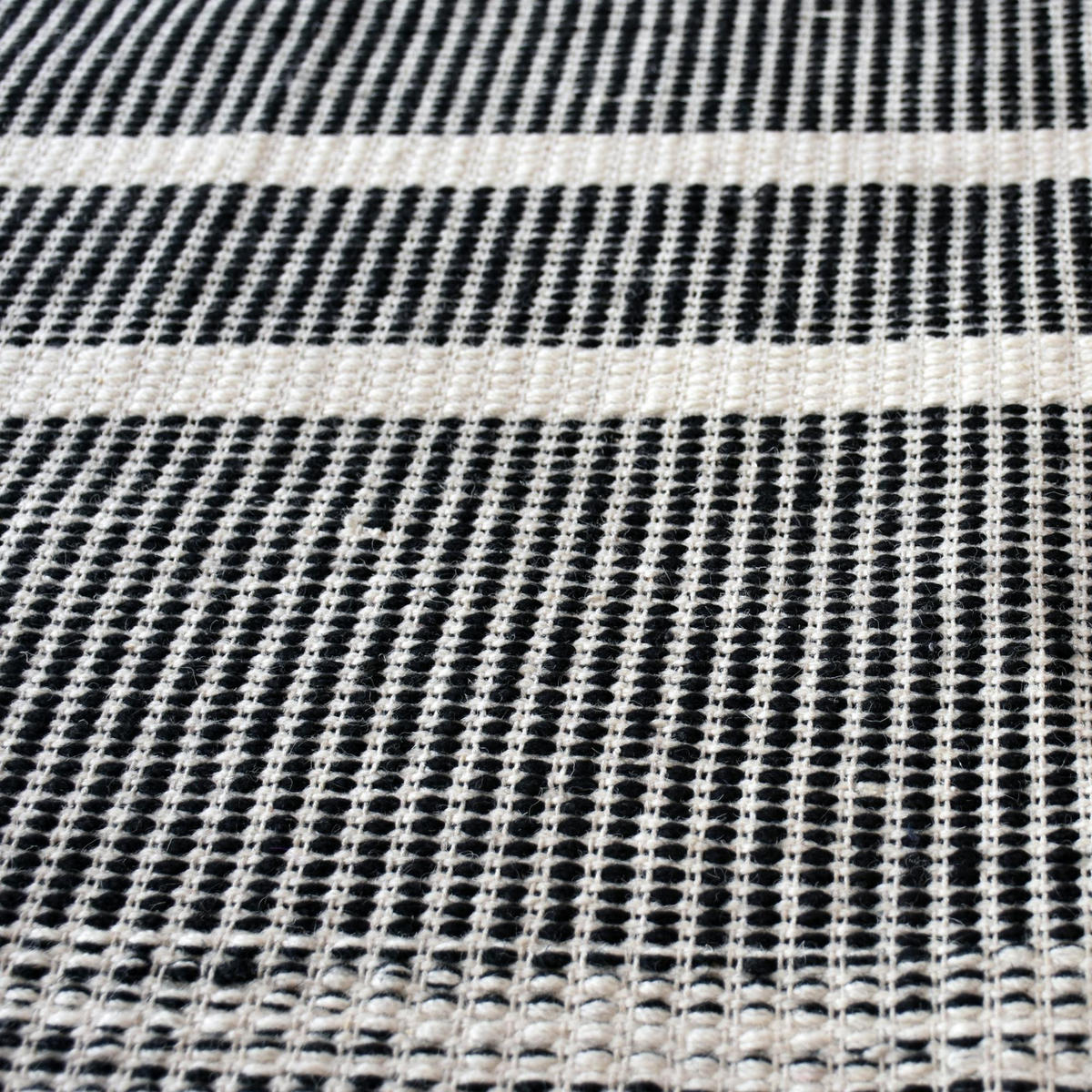 TEPPICH Kolena schwarz/weiß 120 x 180 cm - Schwarz, Textil (180/120cm) - The Rug Republic