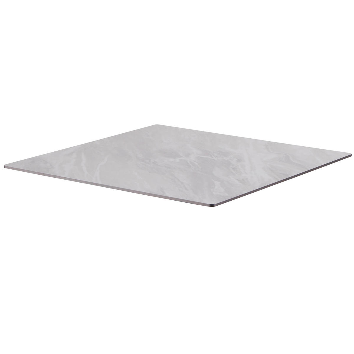 TISCHPLATTE 60 x 60 cm, Marmor - Ecru, Kunststoff (60/60/1.25cm) - Oviala