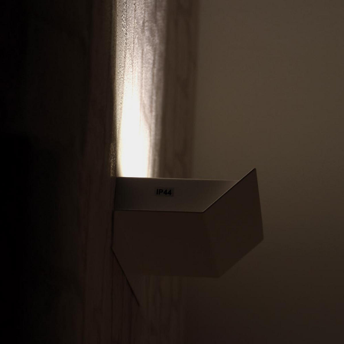 LED AUSSEN-WANDLEUCHTE Stahl Weiß - Weiß, Metall (10.5/6.5/21cm)