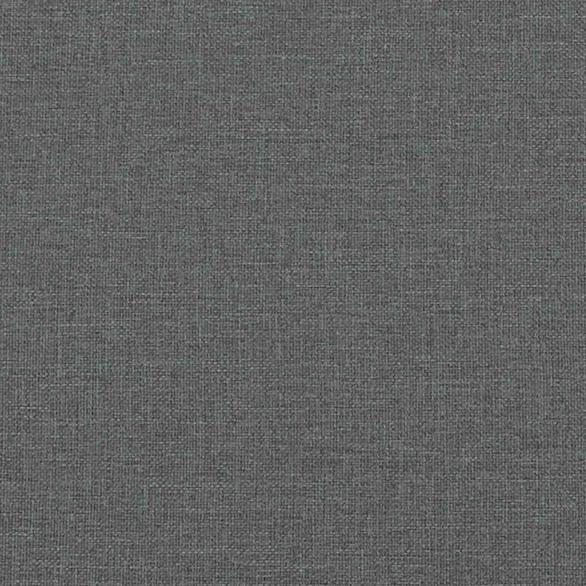 SITZBANK Mit Kissen Dunkelgrau 113/64,5/75,5 Cm Stoff - Grau, Textil (64.5/75.5/113cm) - vidaXL