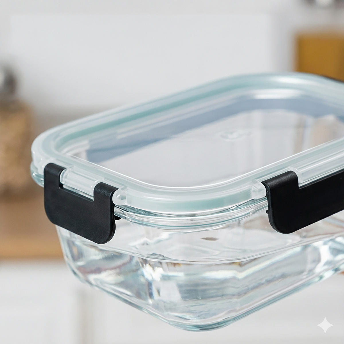 SADA 10 sklenených dóz - priehľadné, plast/sklo - Relaxdays