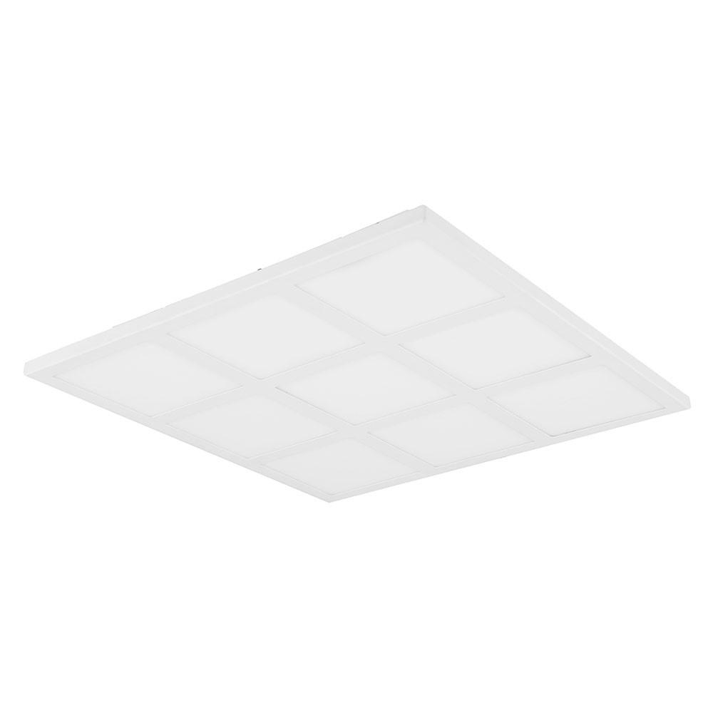 LED DECKENLEUCHTE Weiß Opal - Weiß, Metall (43/43/5cm) - Globo Lighting