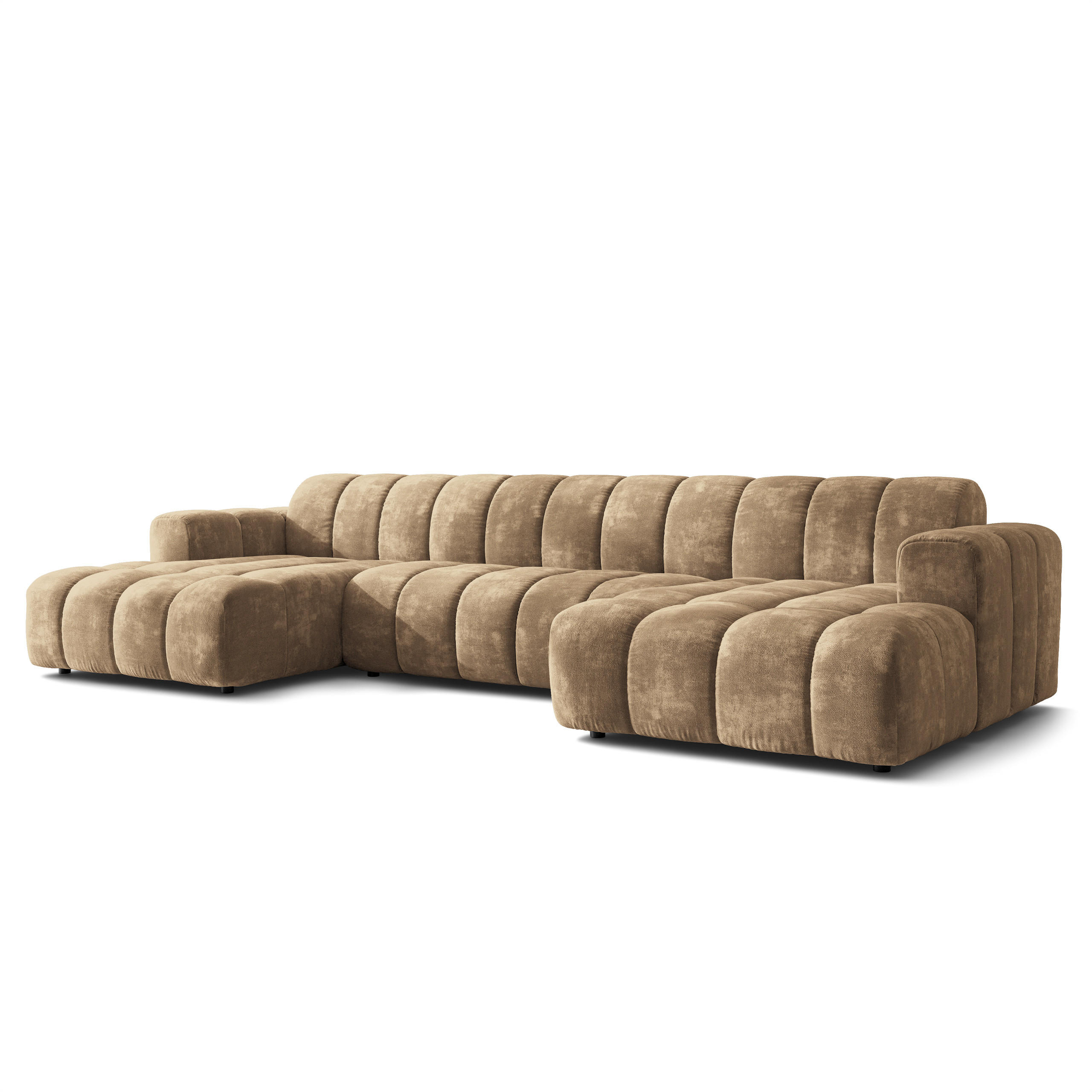 Masseno Wohnlandschaft Beige 398x85x165 cm