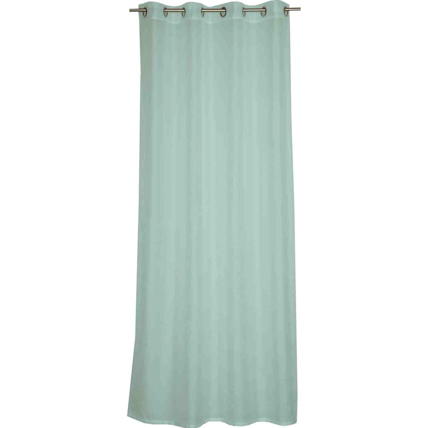 ÖSENVORHANG CLEAN transparent - Mintgrün, Textil (140/0.5/250cm) - Tom Tailor