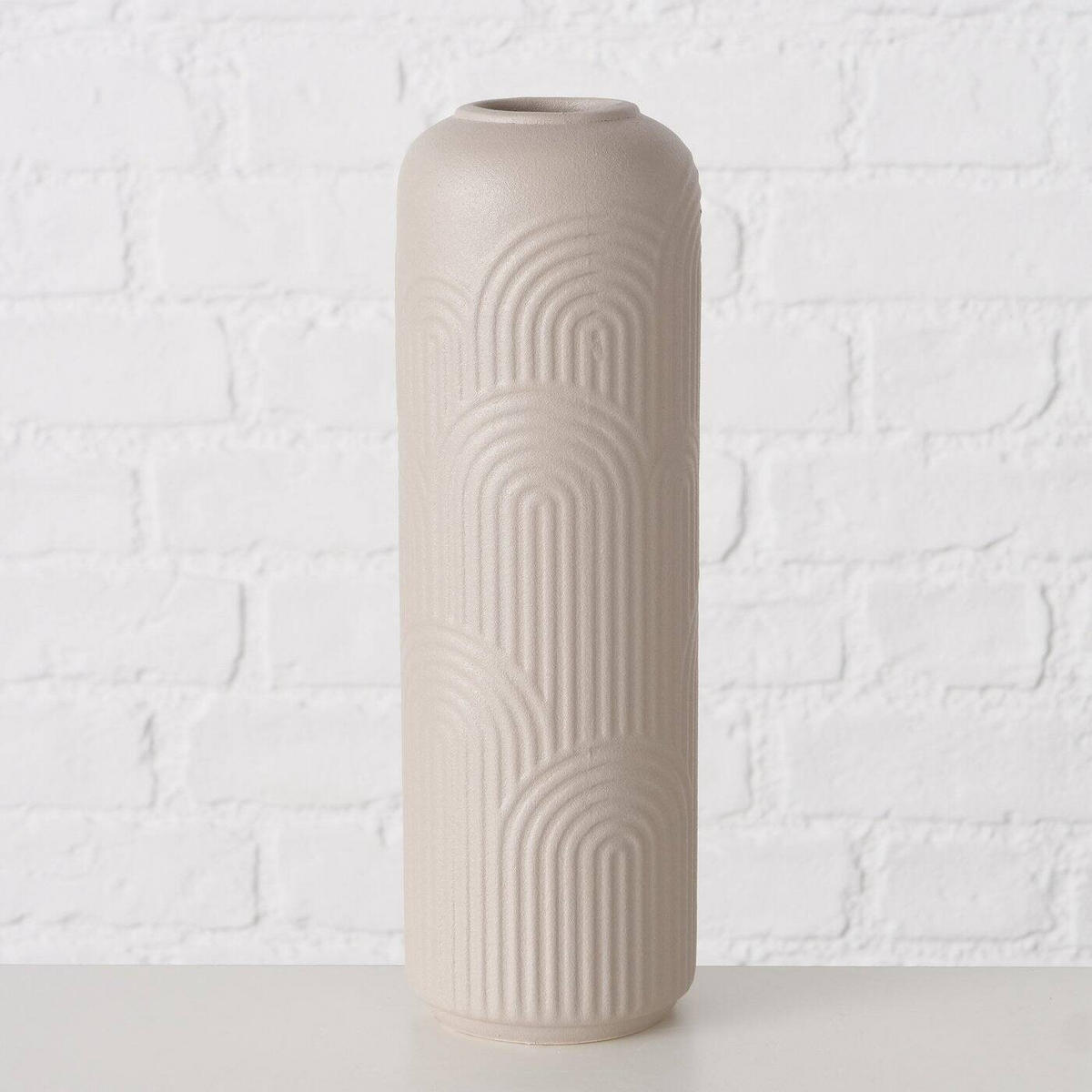 BLUMENVASE Aliette 25 cm - Taupe, Keramik (25cm) - Boltze Home