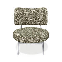 SESSEL Gemusterter texturierter Stoff 60cm - Olivgrün/Grün, Textil (60/70/71cm) - Sia Home
