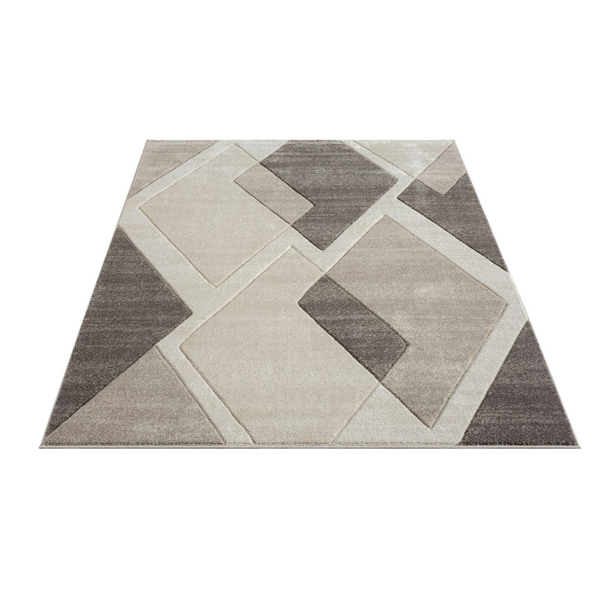 KURZFLOR-TEPPICH Bonito 7167 Braun 160x230 cm - Braun, Textil (160/230cm) - carpet city