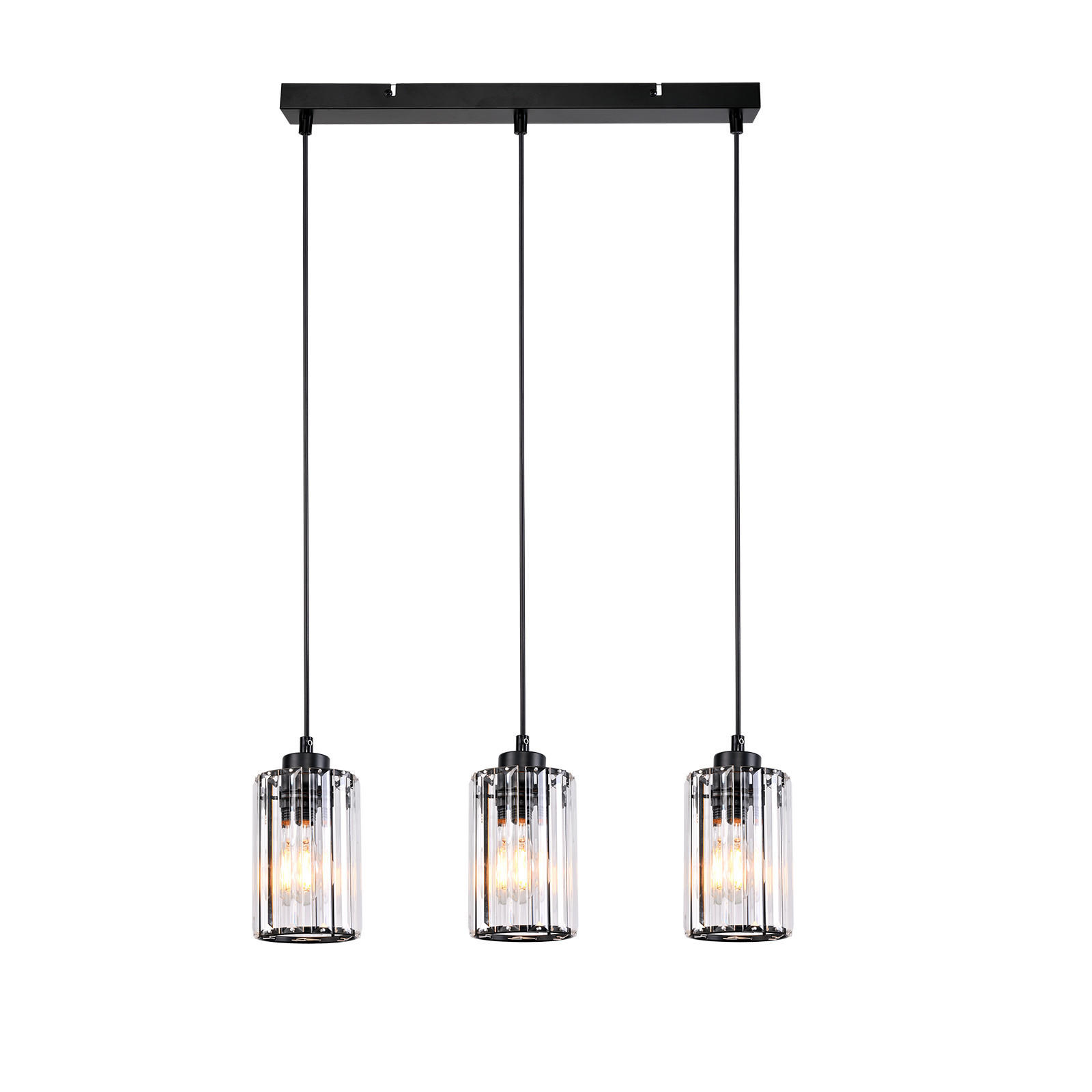 HÄNGELEUCHTE Marr 40/5/140 cm - Schwarz, Metall (5/40/140cm) - Nettlife