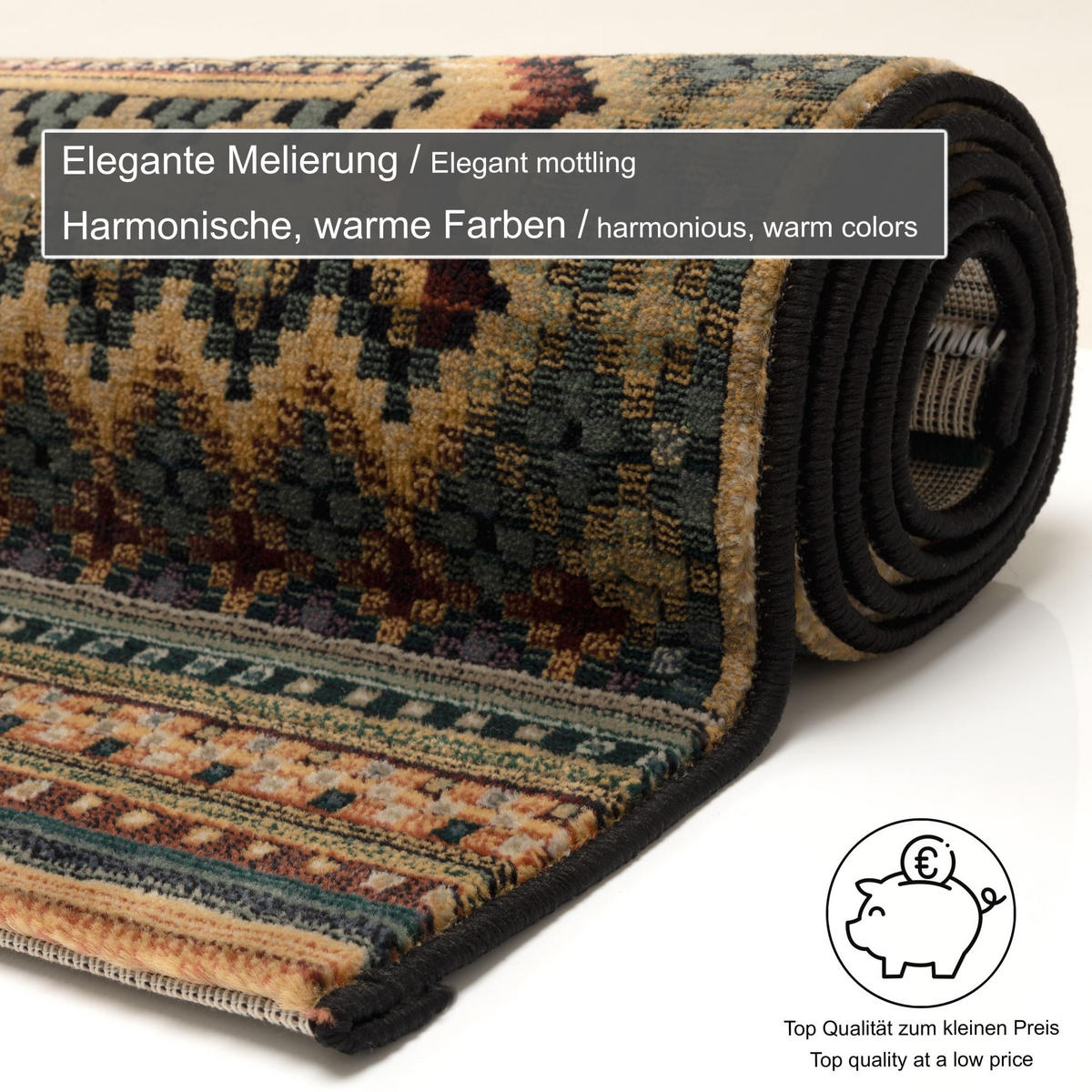 WEBTEPPICH Gabiro 416 160x235 cm - Multicolor, Textil (160/235cm) - THEKO