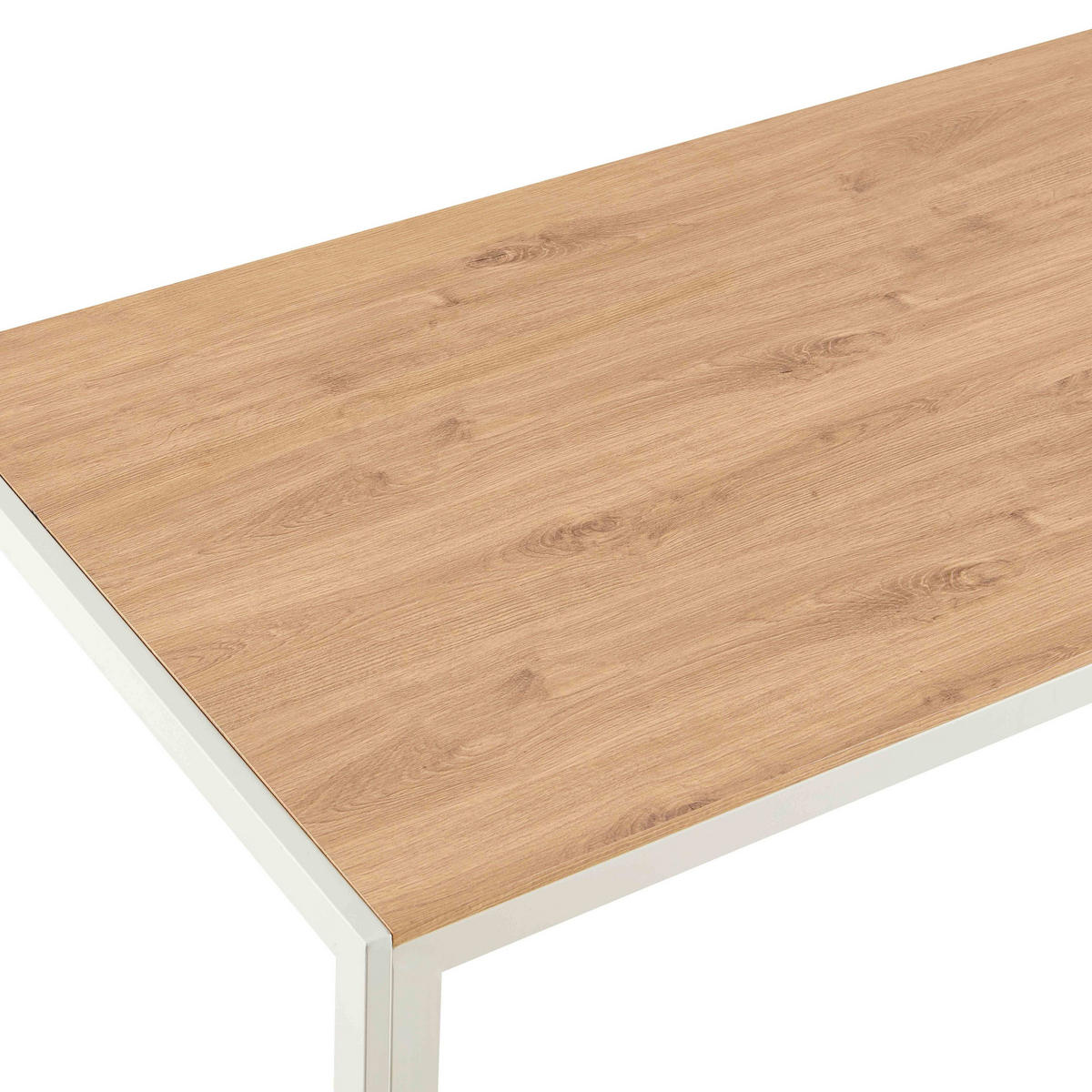 ESSTISCH, Weiß - Weiß, Holz (140/80/76cm) - Oviala