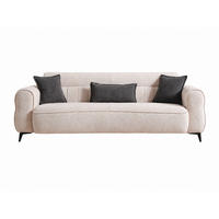 3-SITZER SOFA Merida Beige - Beige, Holzwerkstoff/Kunststoff (240/87/108cm)