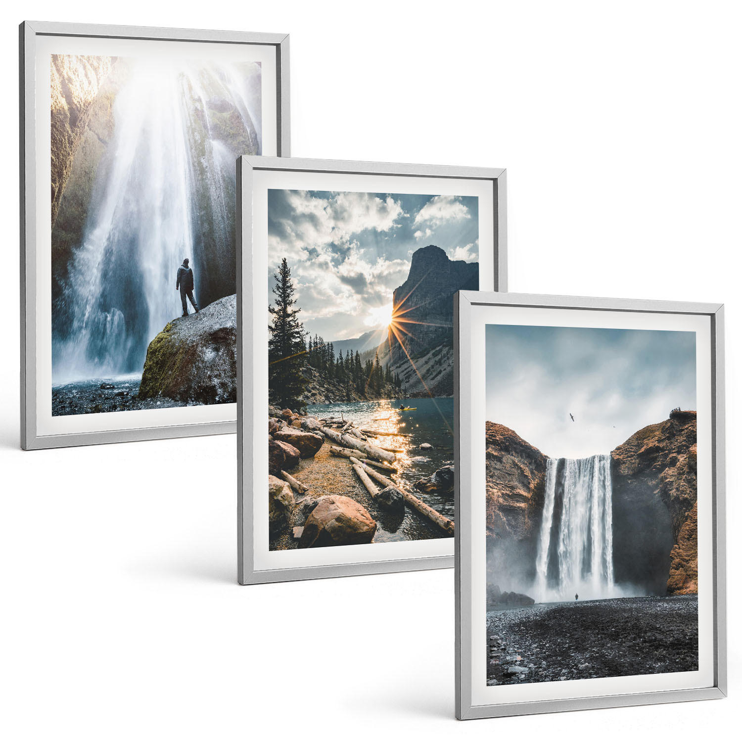 Tulup Bilder Silber 40x60 cm