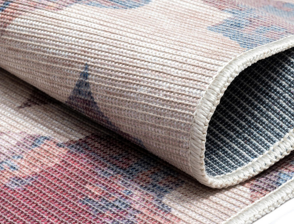 TEPPICH Nile Bordeaux,Petrol,Rostfarben 160/230 cm - Bordeaux, Textil (160/230cm) - My-Rug