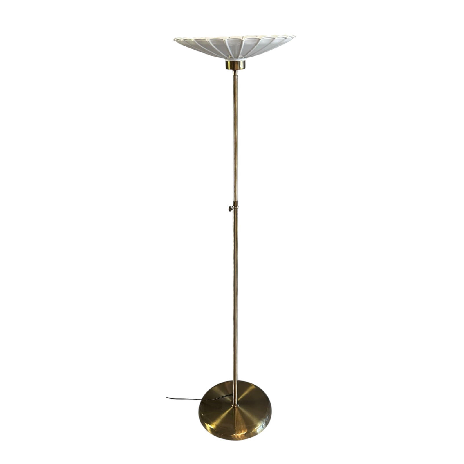 STEHLAMPE Florin 155 Cm - Weiß, Metall (30/30/155cm) - Bamyum