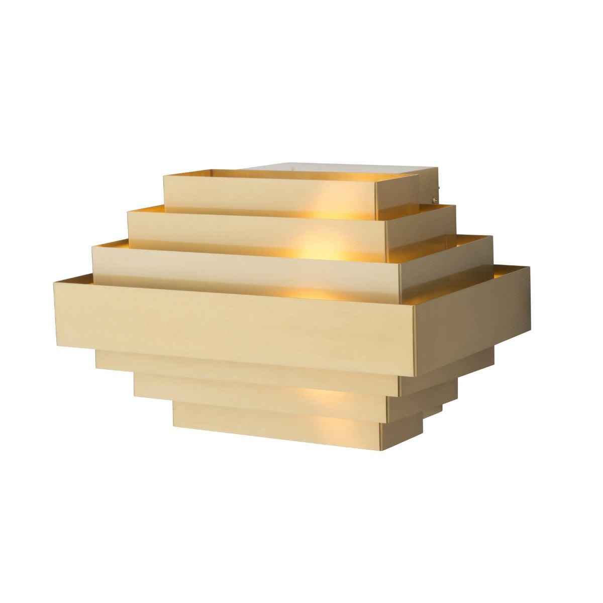 WANDLEUCHTE Goldmetall B38 cm x H24 cm - STATE BUILDING - Goldfarben, Metall (24/24/31cm) - Signature