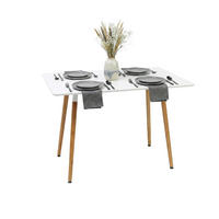 JÍDELNÍSTŮL - různobarevná, kov/dřevo (70/110/75cm) - Relaxdays