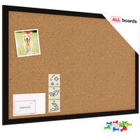 PINNWAND mit schwarzem Naturholzrahmen 60x40cm - Schwarz, Holz (60/40/1.5cm) - ALLboards