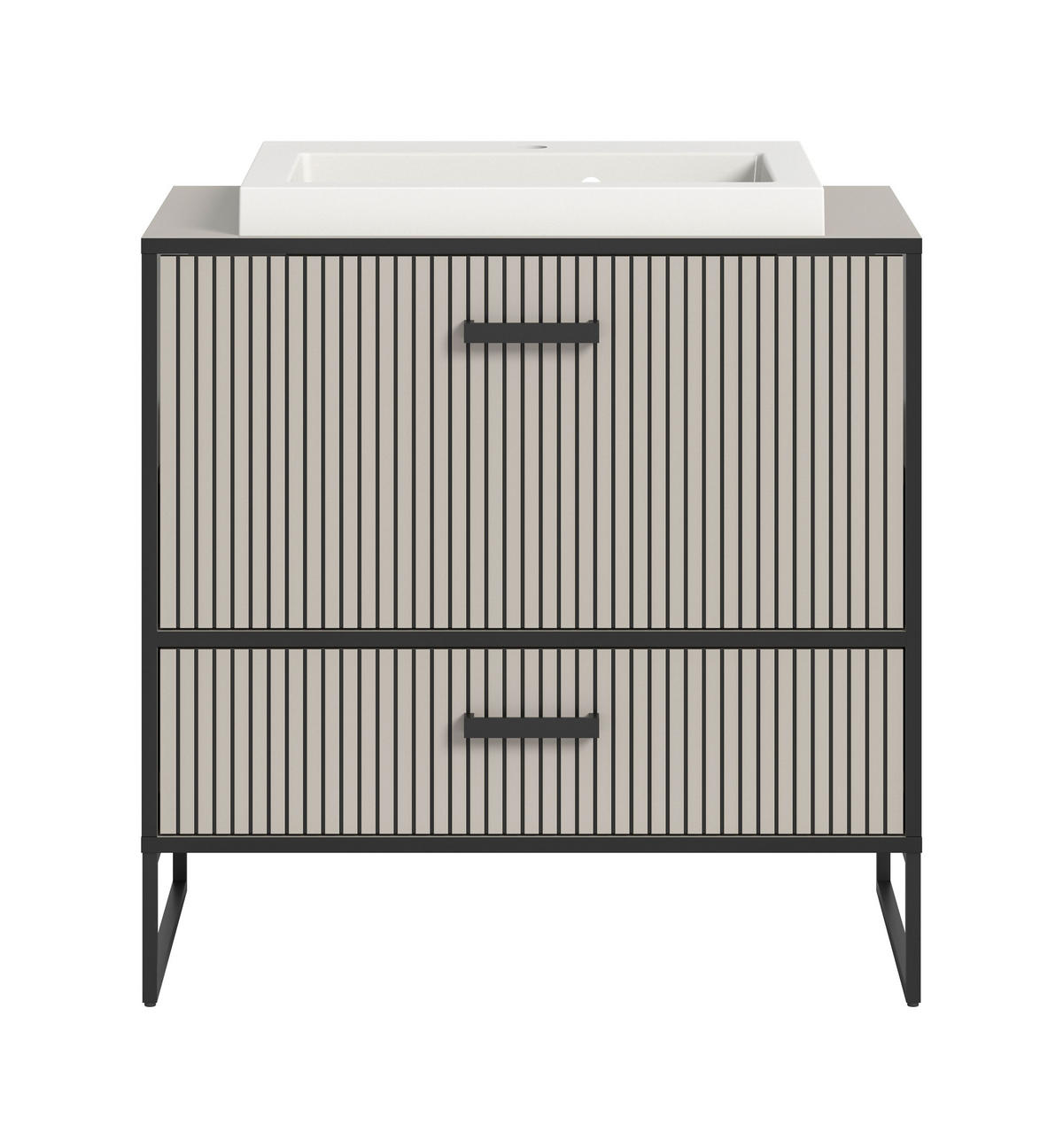 WASCHTISCH inkl. Waschbecken BAGNO (B/H/T: ca. 80/84/48 cm) in Kaschmir/Kaschmir - Kaschmir, Holzwerkstoff (80/84/48cm)