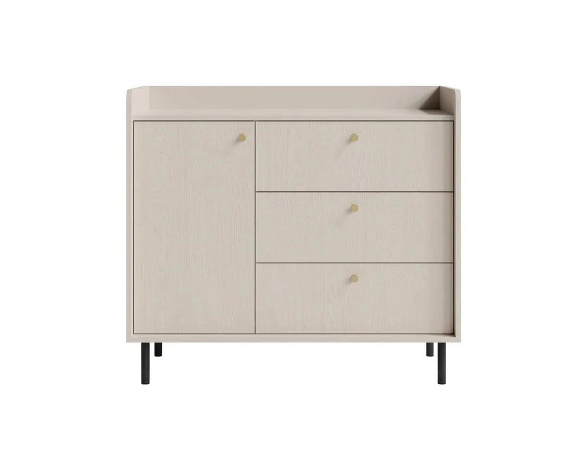 WOHNZIMMER Set – GRANDE System – Beige - Beige, Holzwerkstoff (103.5/133/42cm) - hi-markt