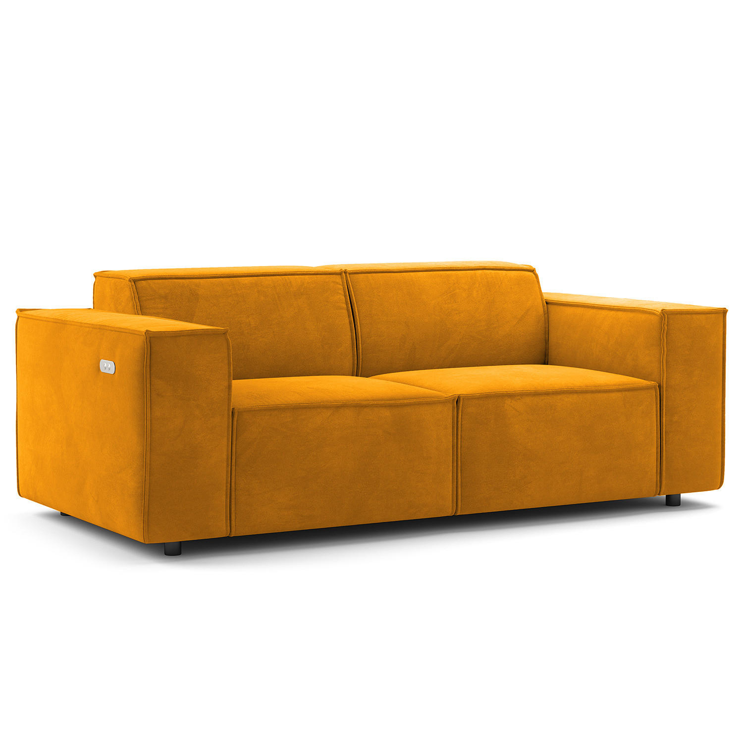 2-SITZER SOFA - Gelb, Textil (189/70/96cm) - home24