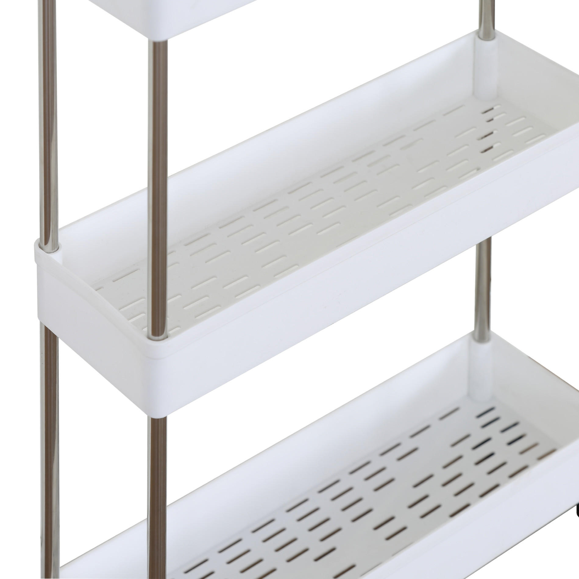 KÜCHENWAGEN Weiß 13/40/85 cm - Weiß, Kunststoff (13/85/40cm) - Mobili Rebecca