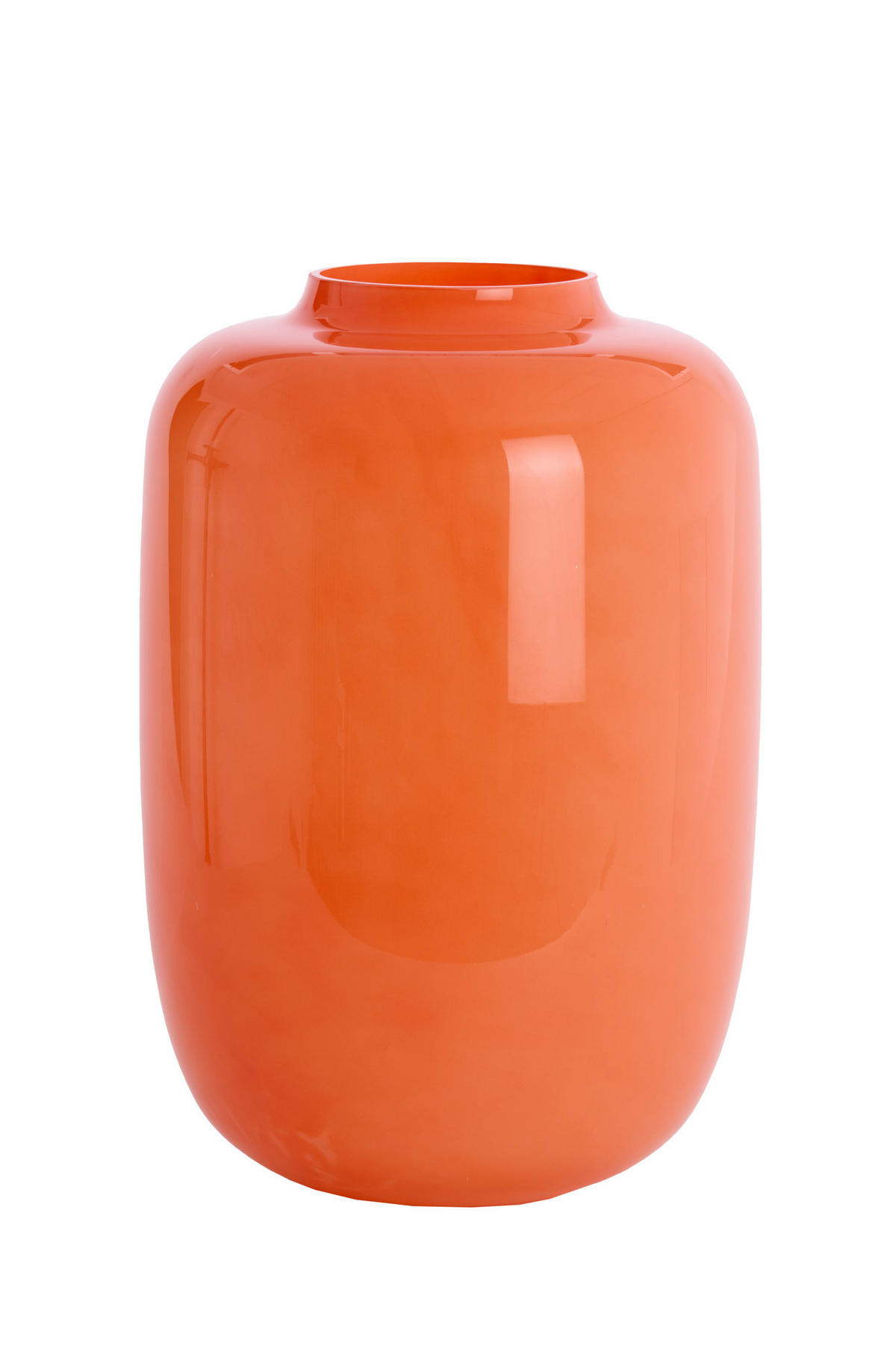 VASE Kobala Orange Ø34/50 cm - Orange, Glas (34/50cm) - Light & Living