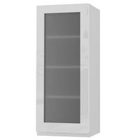 HÄNGESCHRANK Florence W4S/40 Weiß / RAL 9003 signalweiß HG 40 / 32,5 / 96cm - Türanschlag rechts - Weiß Hochglanz/Weiß, Holz/Holzwerkstoff (40/96/32.5cm) - Feldmann-Wohnen
