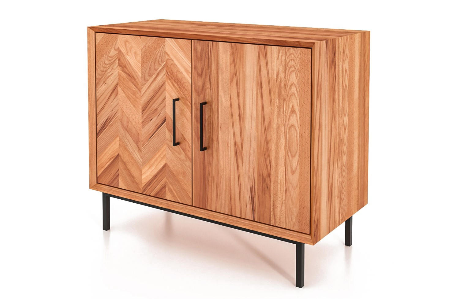 KOMMODE LEON Kernbuche - Kernbuche, Holz (97/80/45cm) - byoak